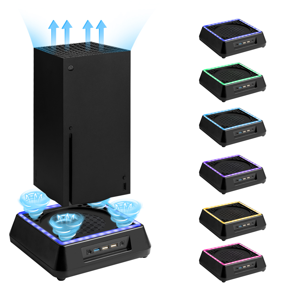 Desk Setup Xbox - Game Console Cooling Fan Stand for