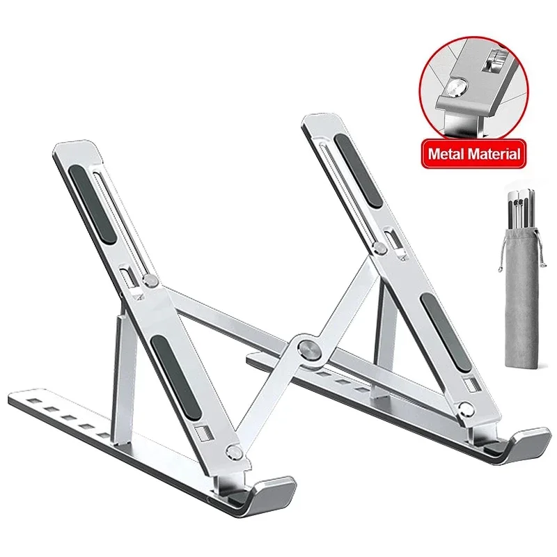 Desk Setup Laptop - Aluminum Alloy Laptop Holder Non-slip Holder