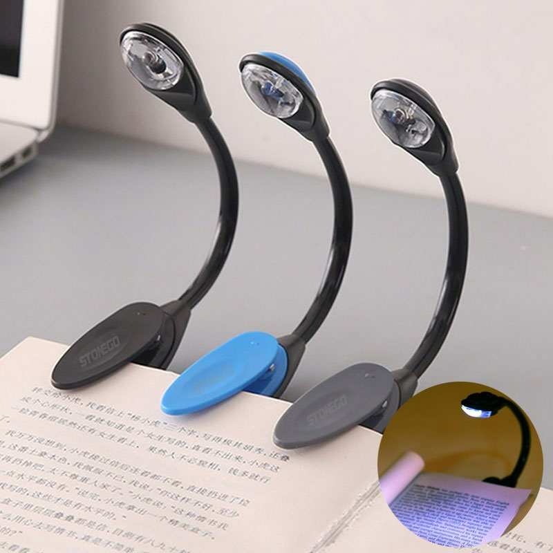 Desk Setup Laptop - Mini Flexible Clip-on Bright Book Lamp