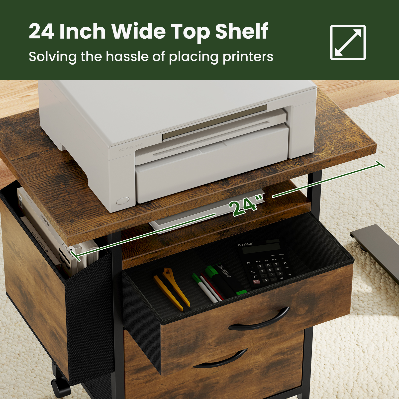 JHK Mobile File Cabinet with 2 – Desk Setup Home Office Bewertung und Preis