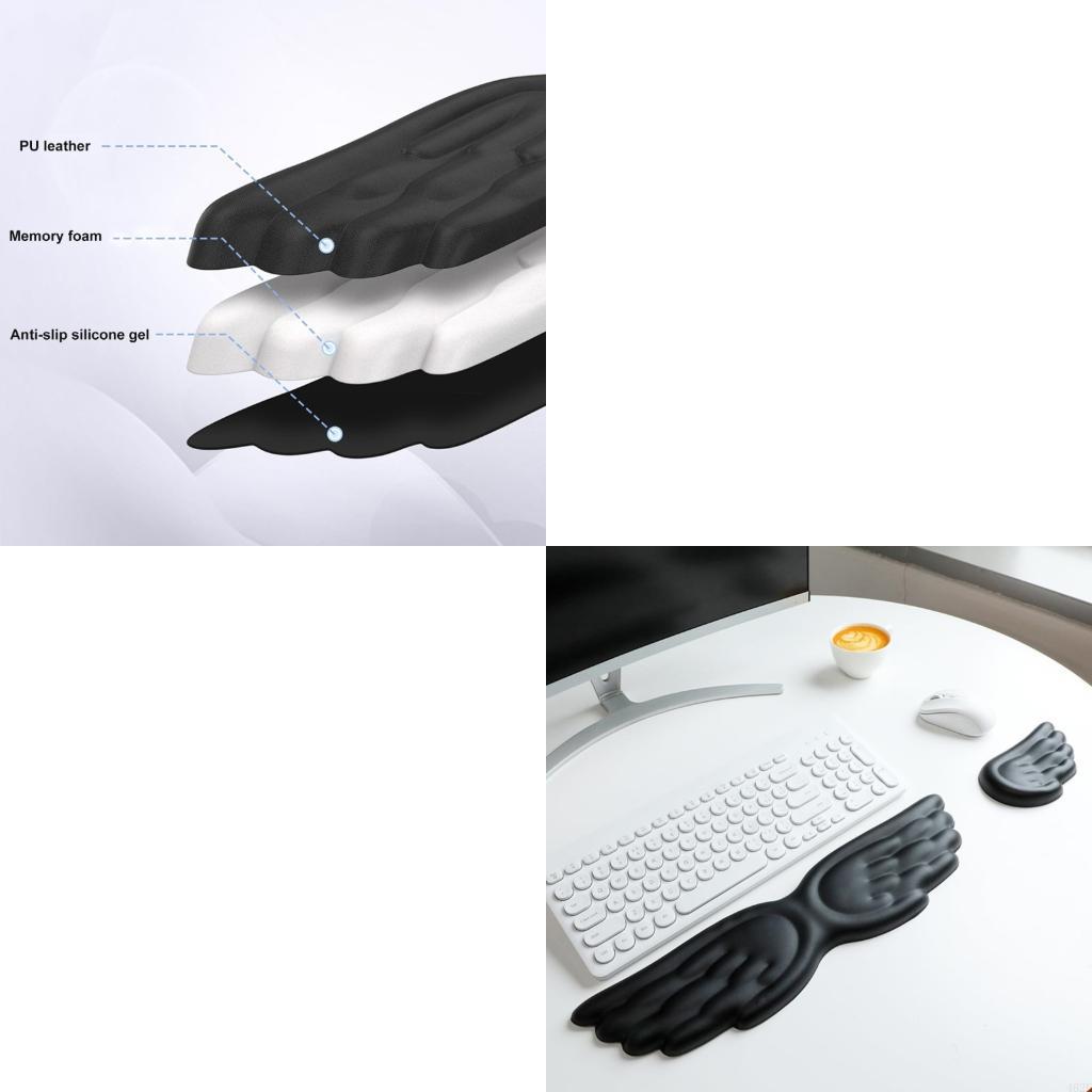 462E Soft Silicone Angel Wing  – Ergonomic Desk Setup Keyboard Bewertung und Preis