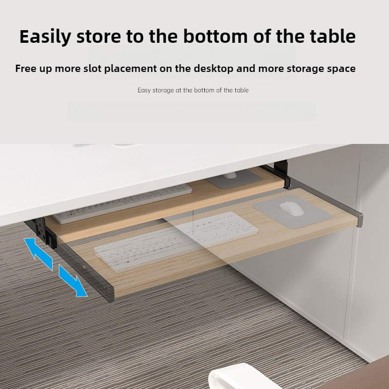 Wood Keyboard Tray Under Desk  – Desk Setup Living Room Bewertung und Preis