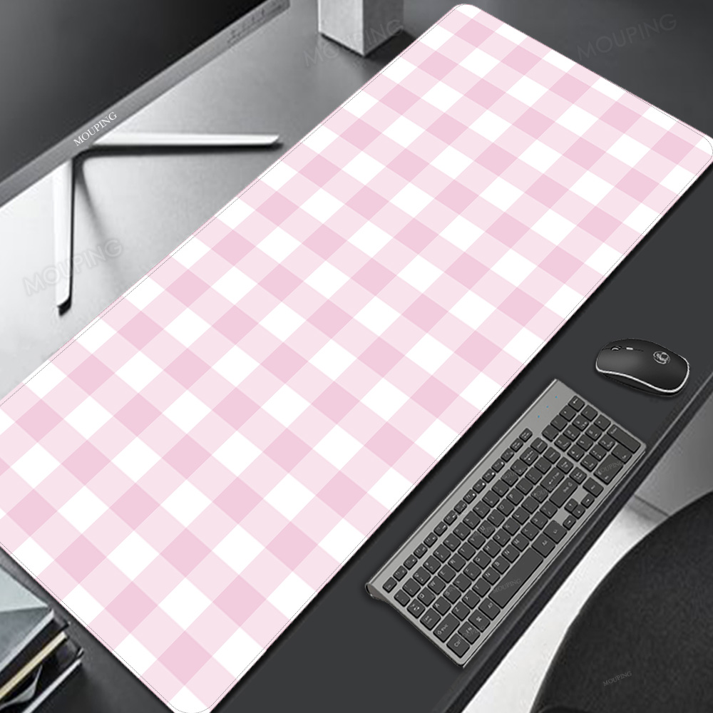 Pink Lattice Mouse Pad Kawaii  – Desk Setup Pink Bewertung und Preis
