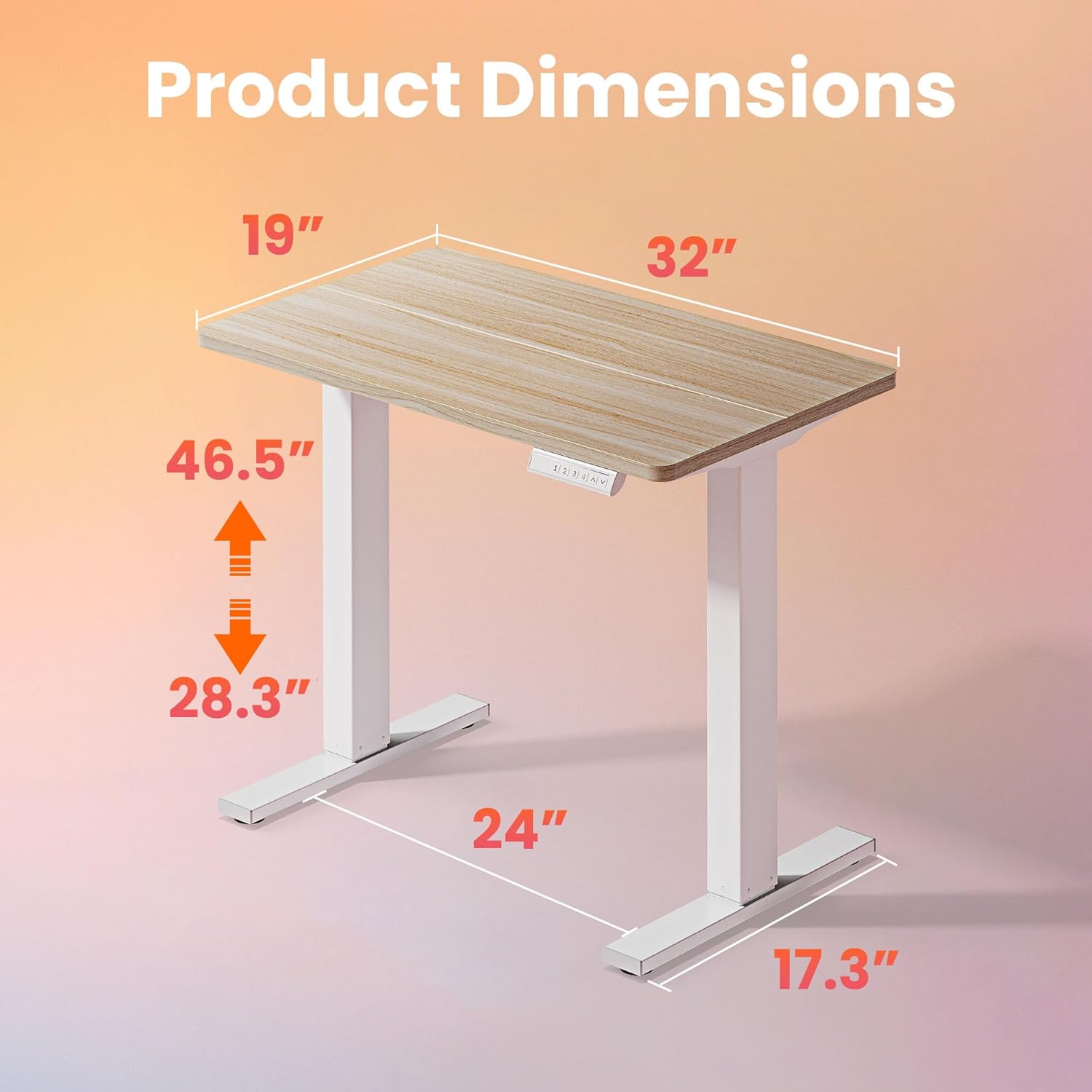 32' Small Electric Standing De – Work Desk Home Setup Bewertung und Preis