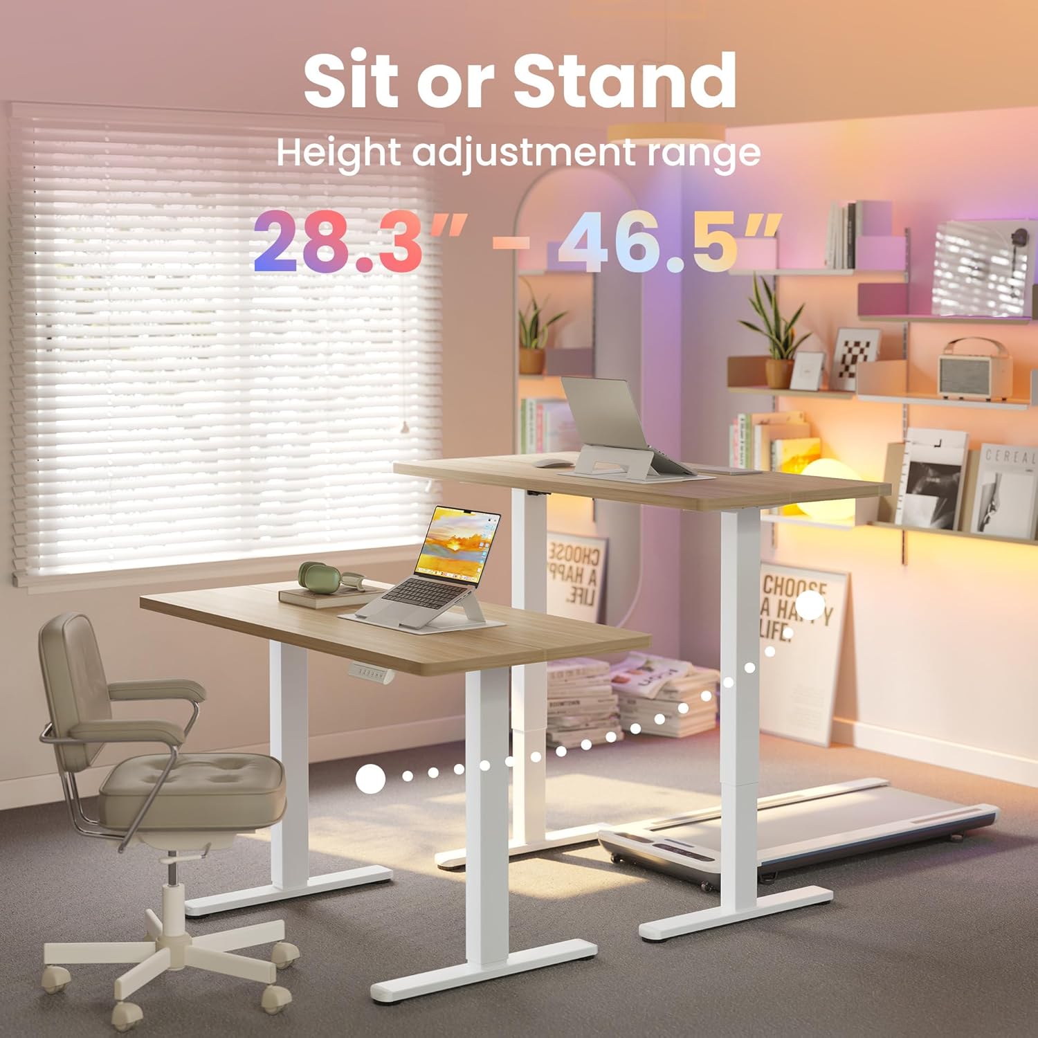 32' Small Electric Standing De – Work Desk Home Setup Bewertung und Preis