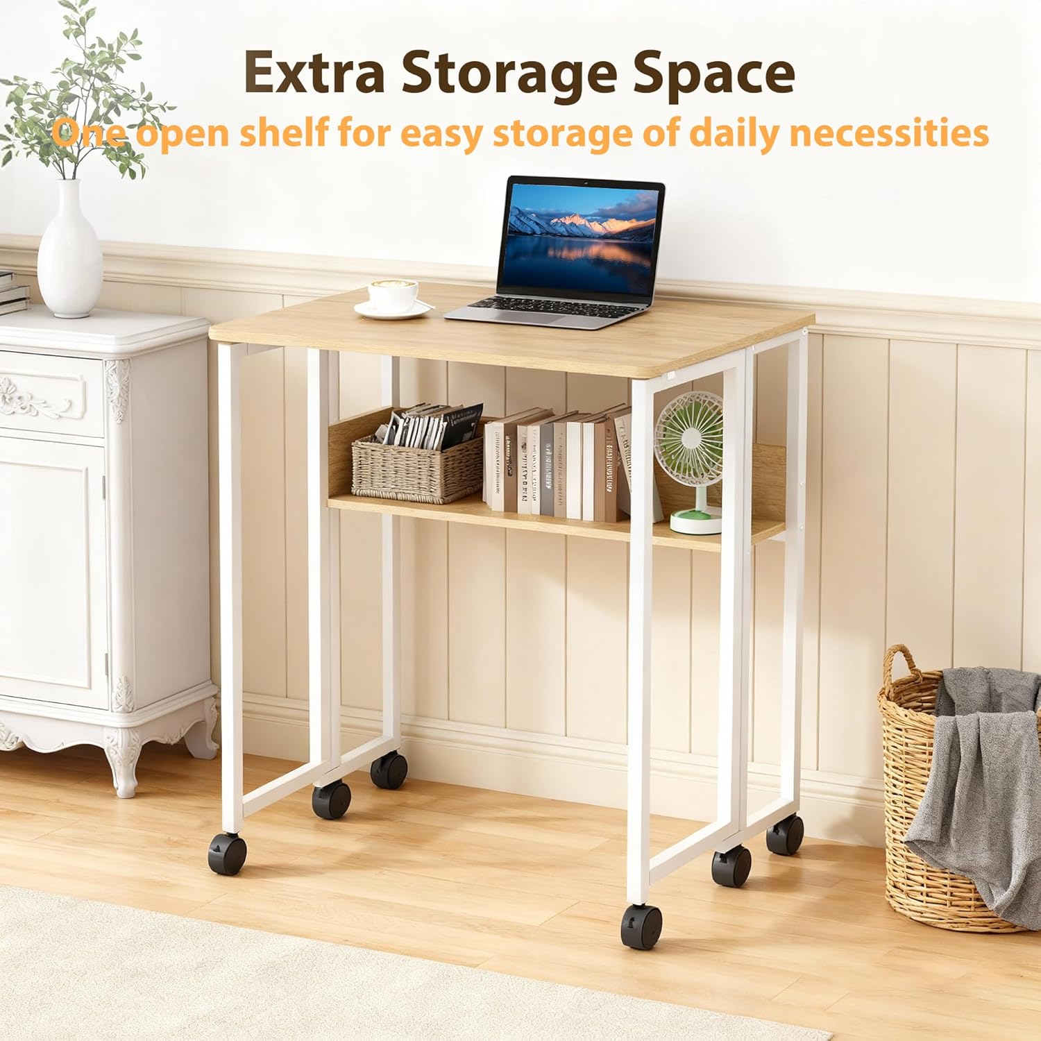 Folding Desk with Storage Shel – Desk Setup Maker Bewertung und Preis