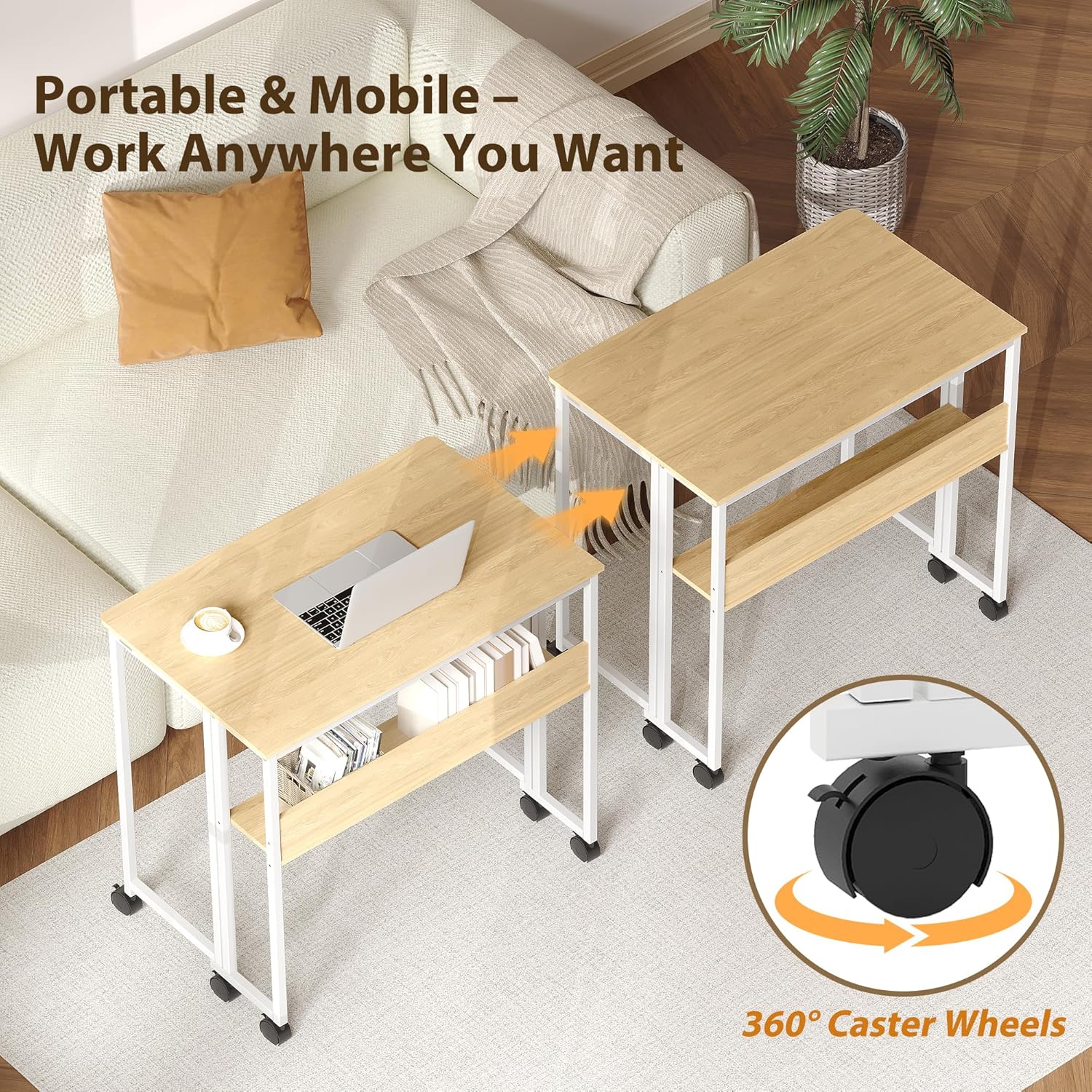 Folding Desk with Storage Shel – Desk Setup Maker Bewertung und Preis