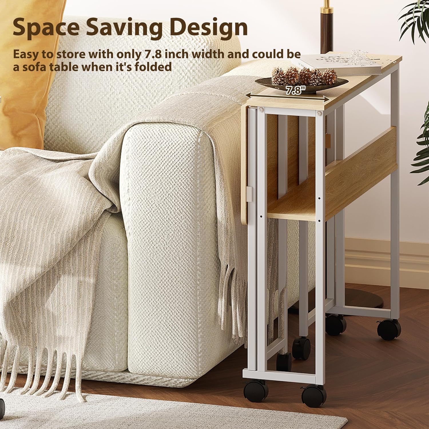Folding Desk with Storage Shel – Desk Setup Maker Bewertung und Preis
