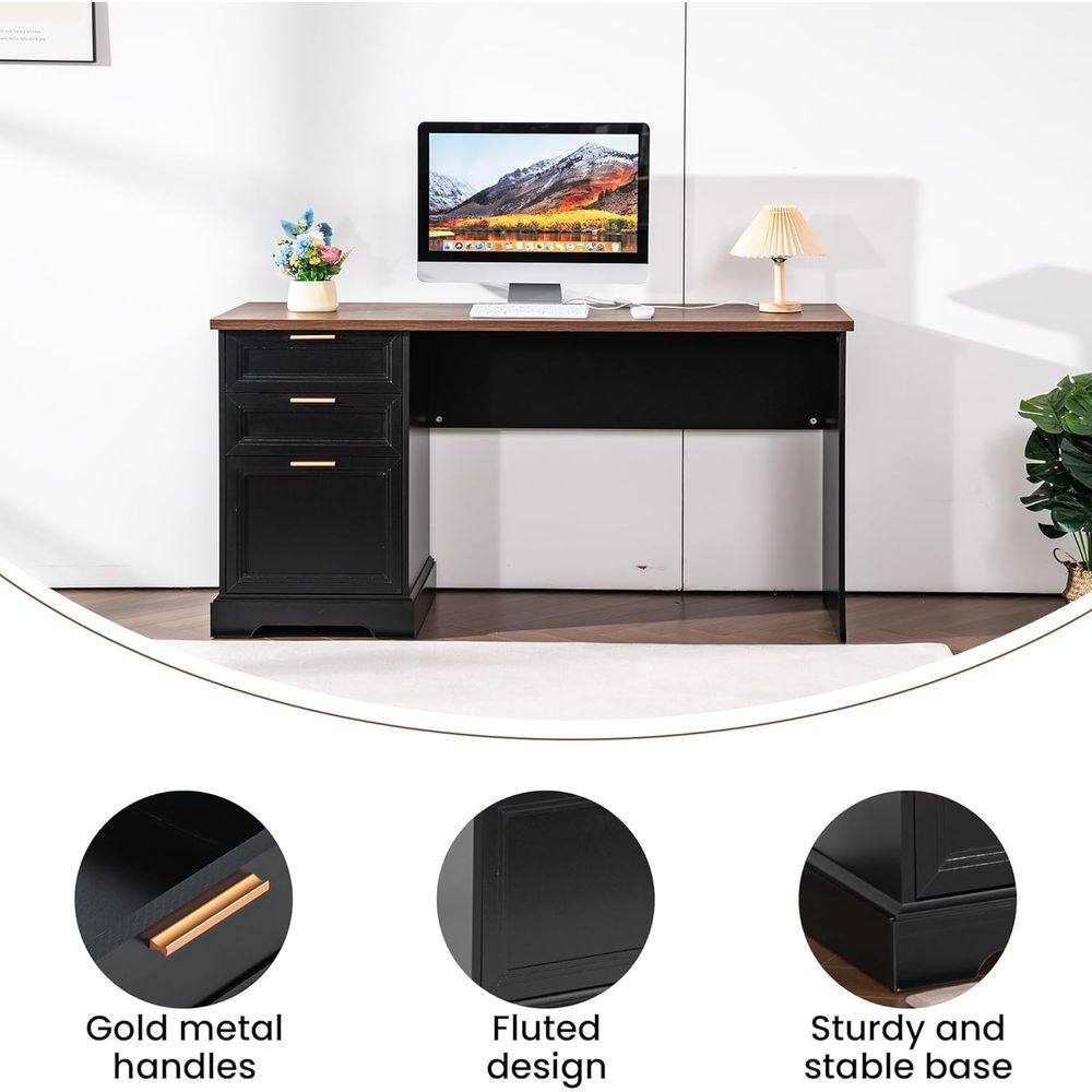 60 Corner Executive Desk with  – Desk Setup Home Office Bewertung und Preis