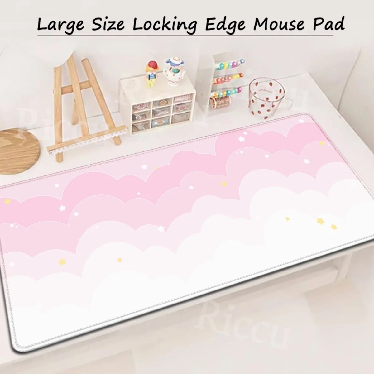 Pink Pastel Clouds Extended Mo – Desk Setup Pink Bewertung und Preis