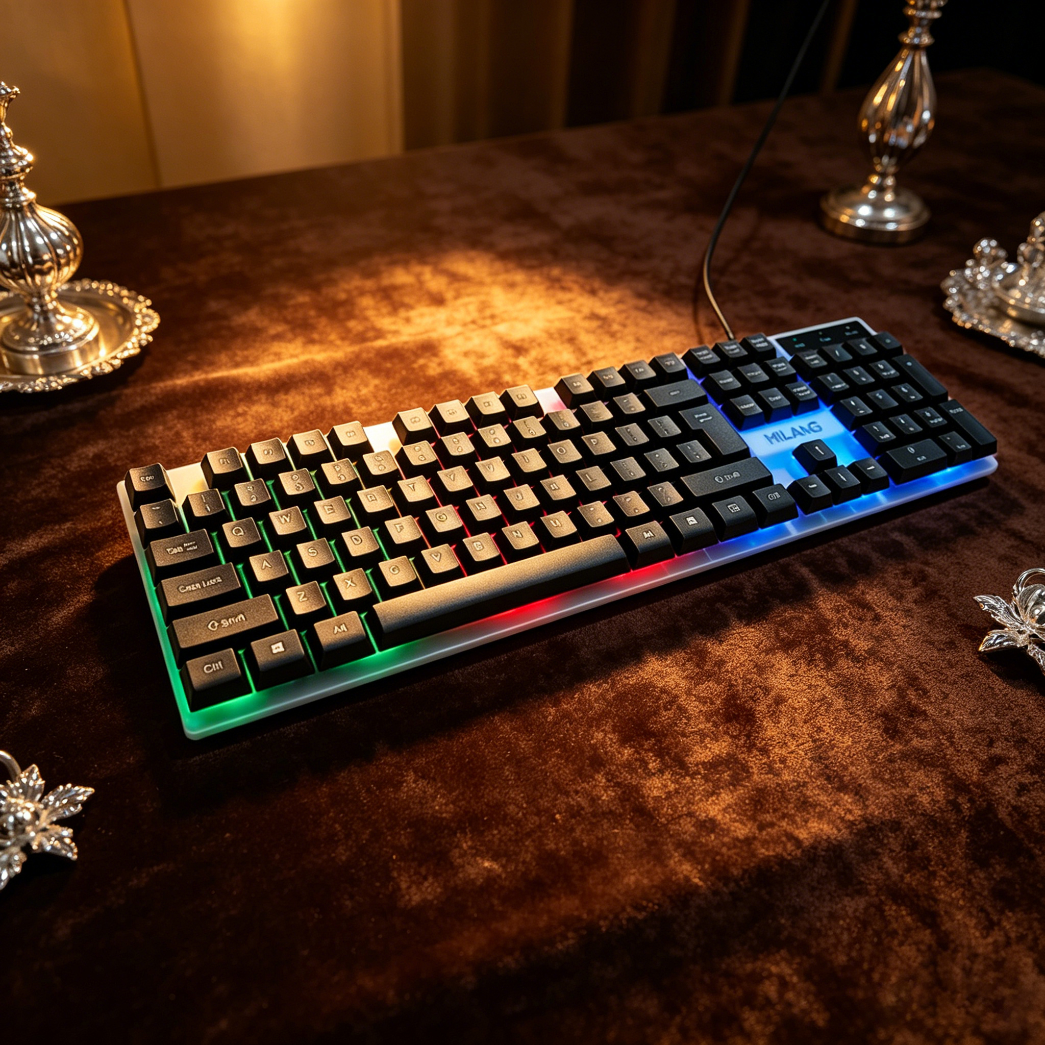Wired RGB Backlit Keyboard Mou – Work Desk Home Setup Bewertung und Preis