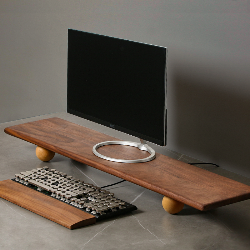 Natural Wood Desktop Riser Dua – Desk Setup Living Room Bewertung und Preis