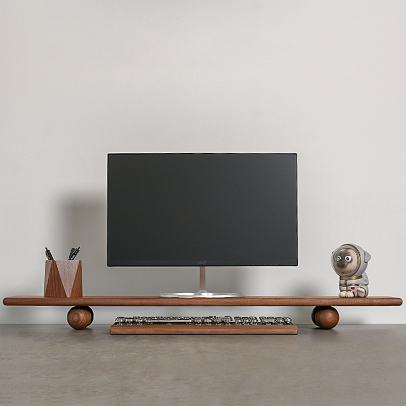 Natural Wood Desktop Riser Dua – Desk Setup Living Room Bewertung und Preis
