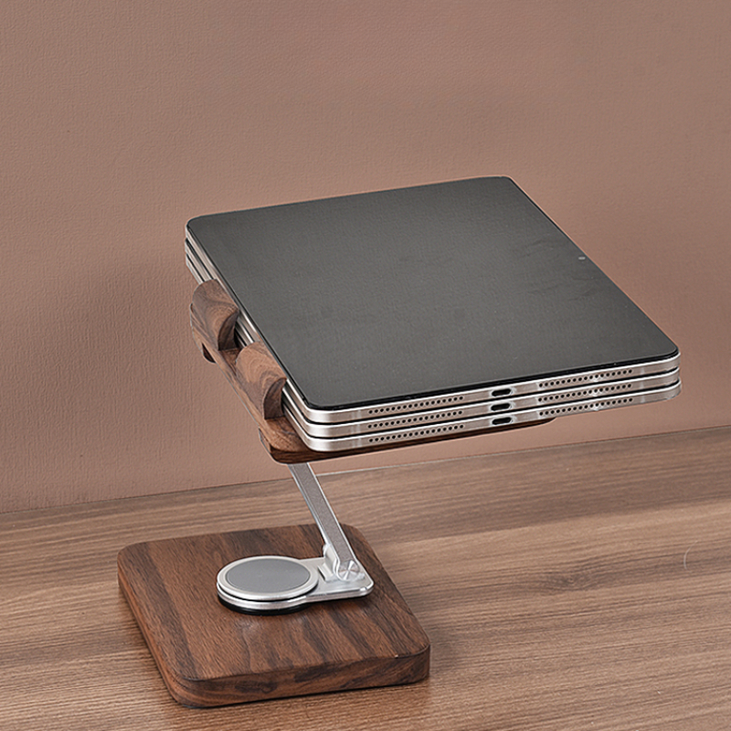 Black Walnut iPad Stand with 3 – Desk Setup Living Room Bewertung und Preis