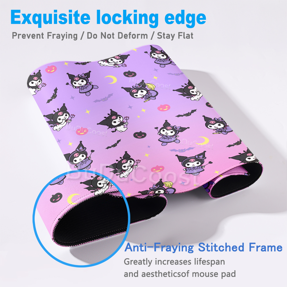 Pink Purple Cartoon Kuromi Xxl – Desk Setup Pink Bewertung und Preis