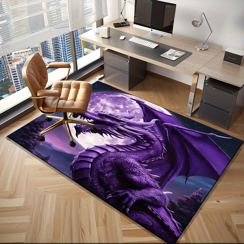 Majestic Purple Dragon Rug for – Desk Setup Living Room Bewertung und Preis