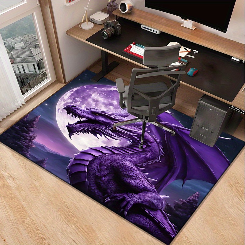 Majestic Purple Dragon Rug for – Desk Setup Living Room Bewertung und Preis