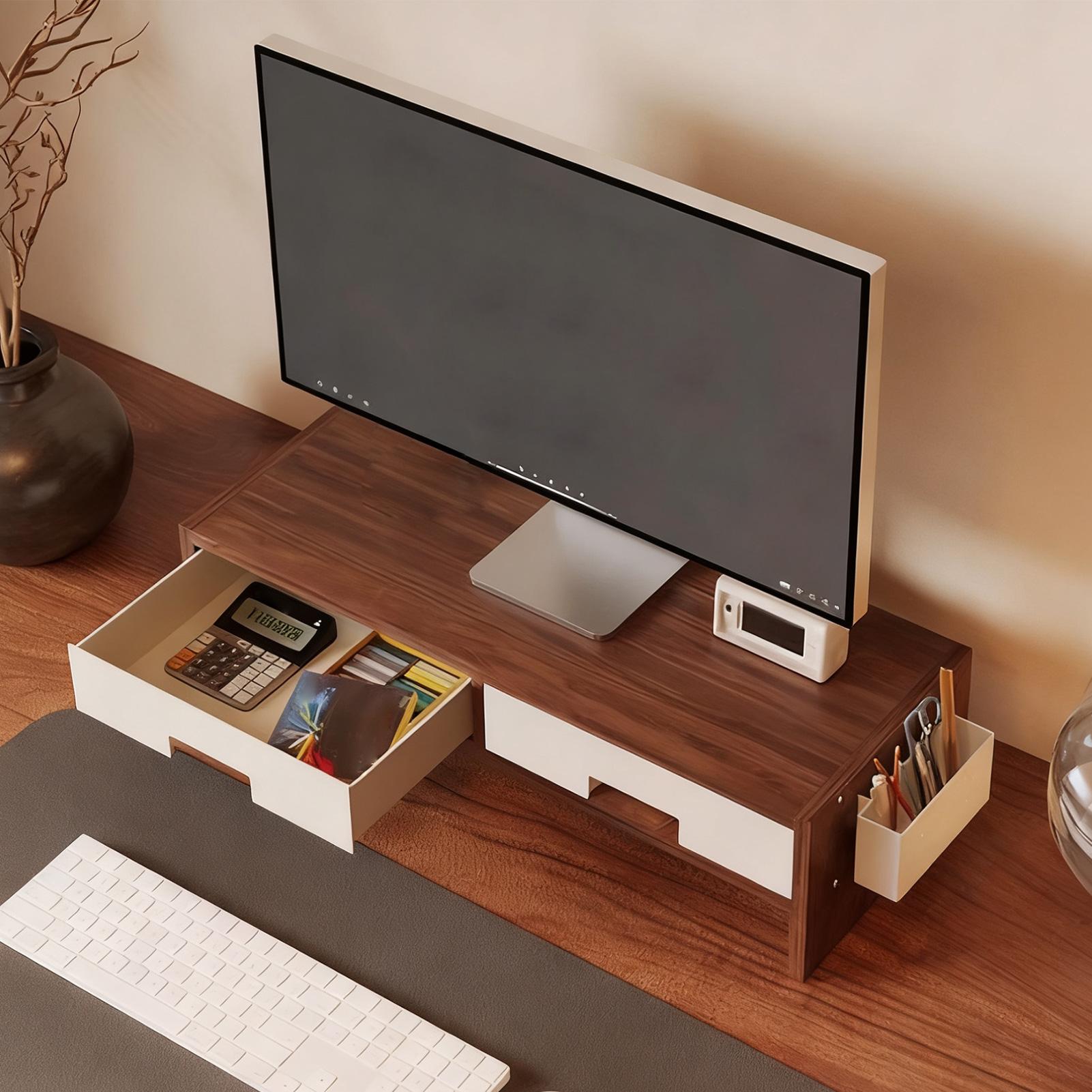 Desk Monitor Stand Riser Doubl – Desk Setup Home Office Bewertung und Preis