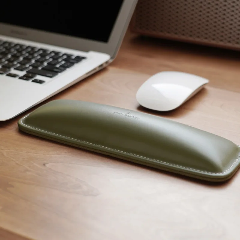 Genuine Leather Wrist Rest Top – Ergonomic Desk Setup Keyboard Bewertung und Preis