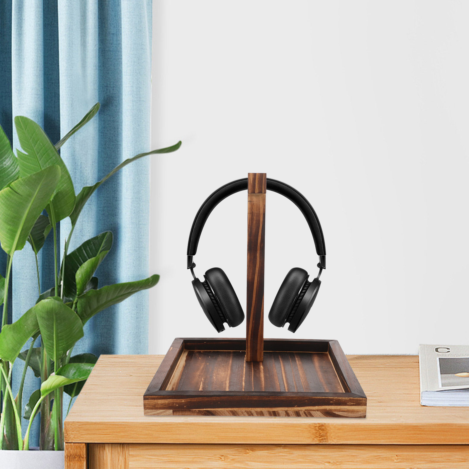 Solid Wood Headphone Stand Des – Desk Setup Headphone Stand Bewertung und Preis