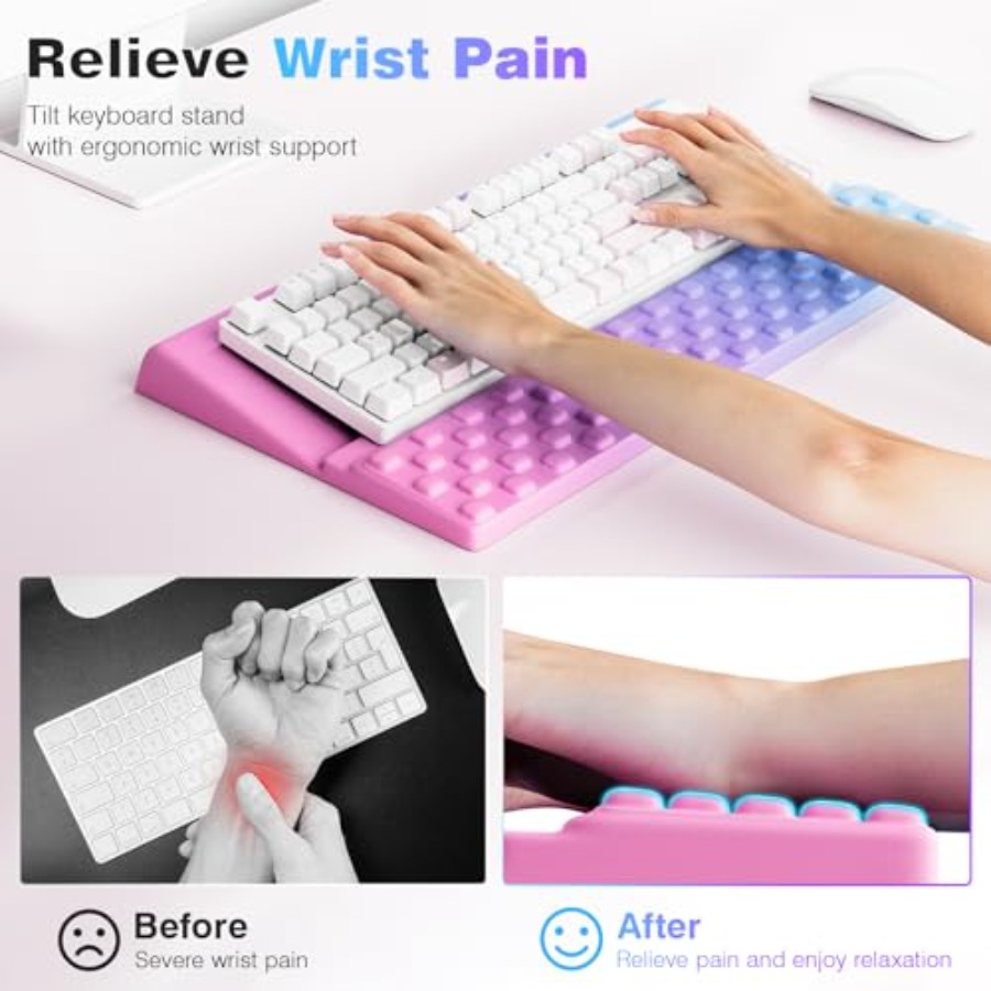 Ergonomic Purple Keyboard Wris – Ergonomic Desk Setup Keyboard Bewertung und Preis