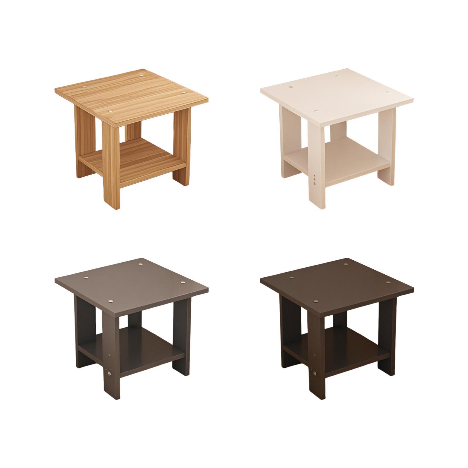 Wooden Double Layers Side Tabl – Desk Setup Laptop Bewertung und Preis
