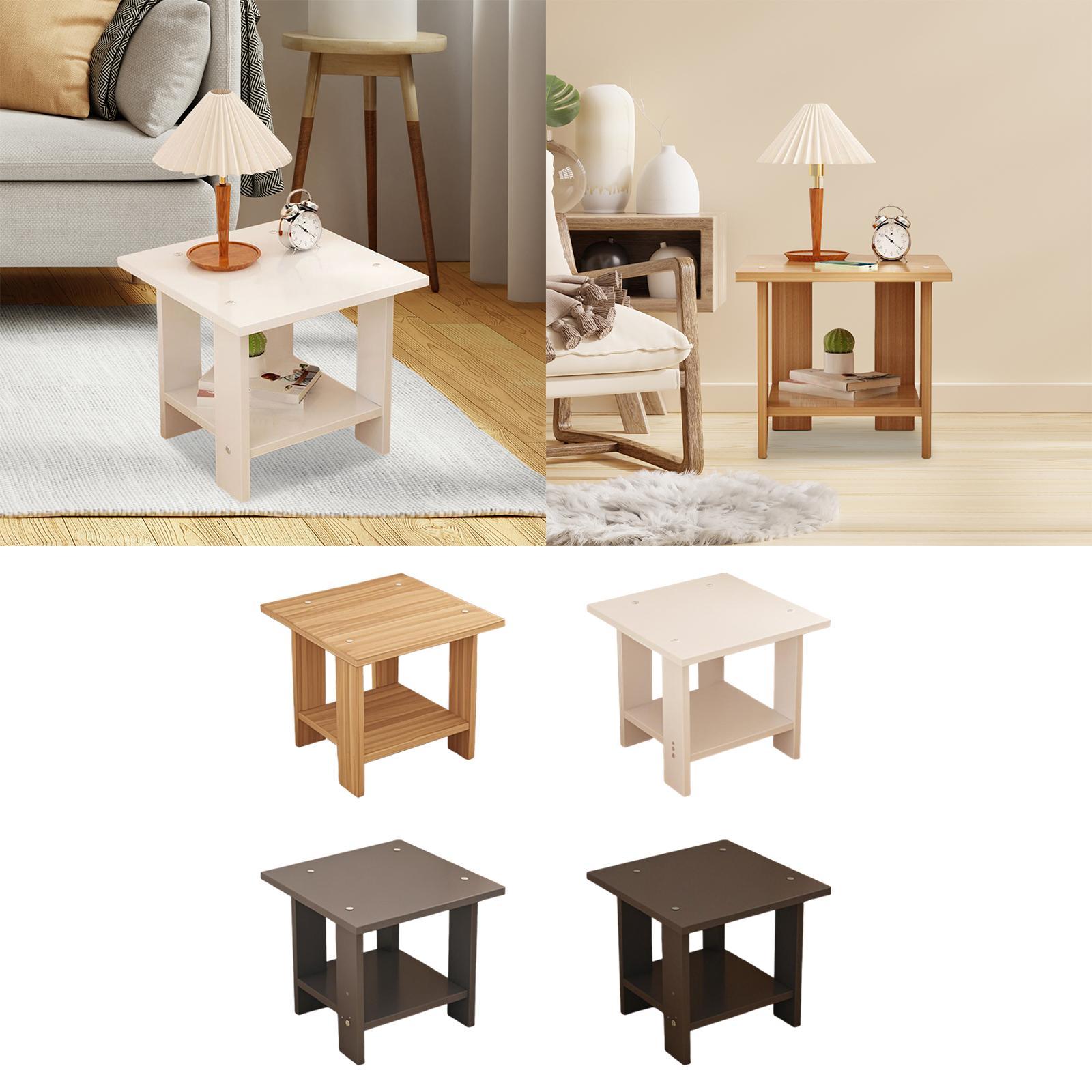 Wooden Double Layers Side Tabl – Desk Setup Laptop Bewertung und Preis