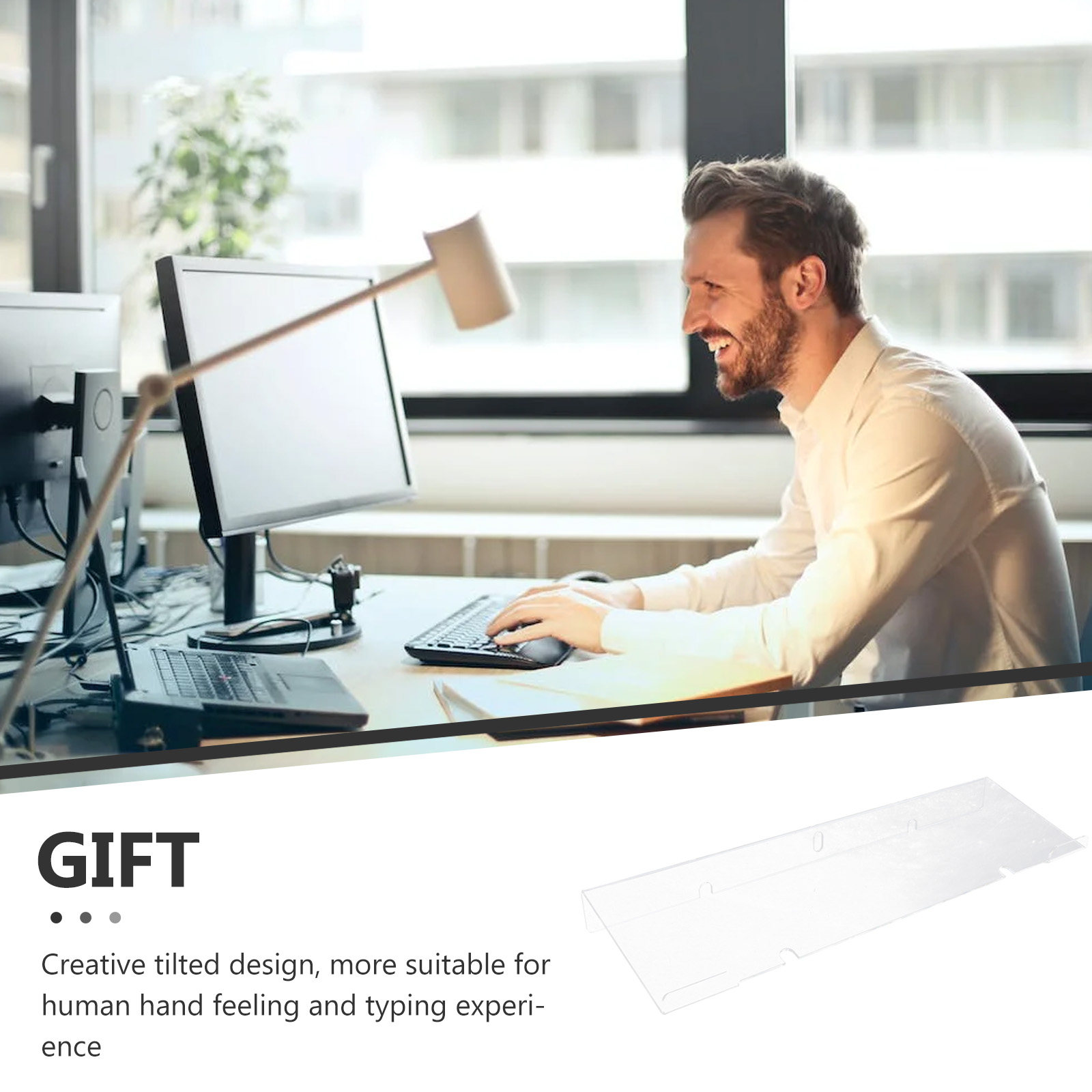 Premium Acrylic Tilted Keyboar – Ergonomic Desk Setup Keyboard Bewertung und Preis