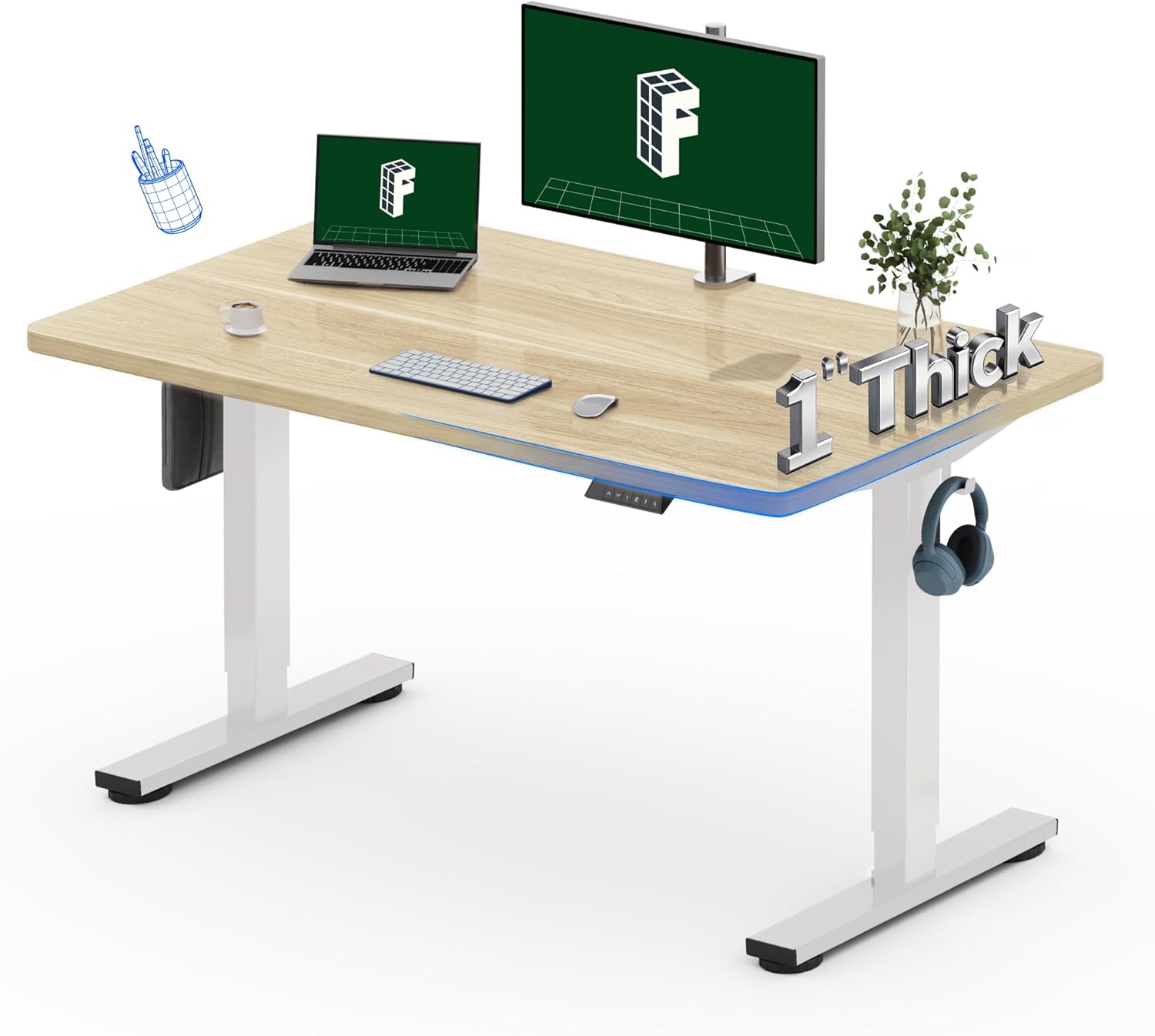 Electric Standing Desk 48x30 I – Desk Setup Home Office Bewertung und Preis