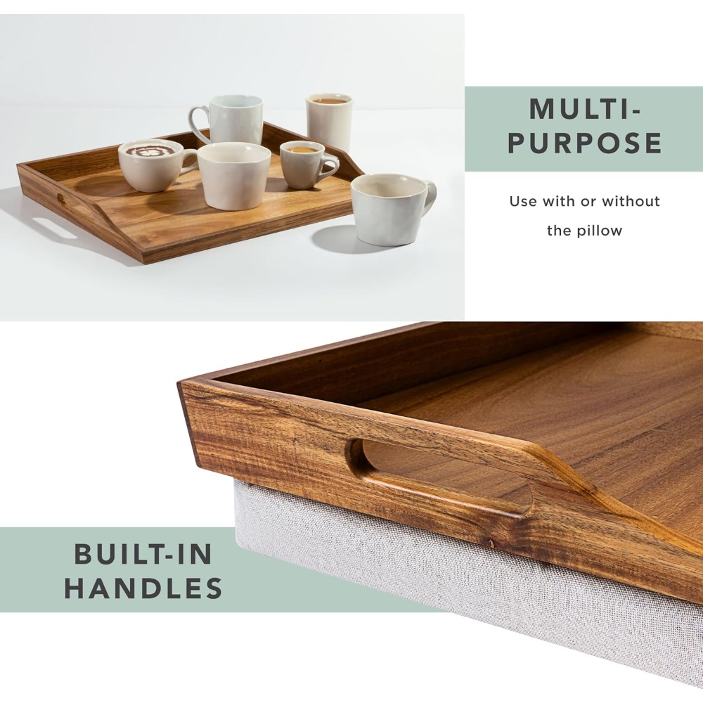 US Shipping Acacia Wood Bed Tr – Desk Setup Laptop Bewertung und Preis