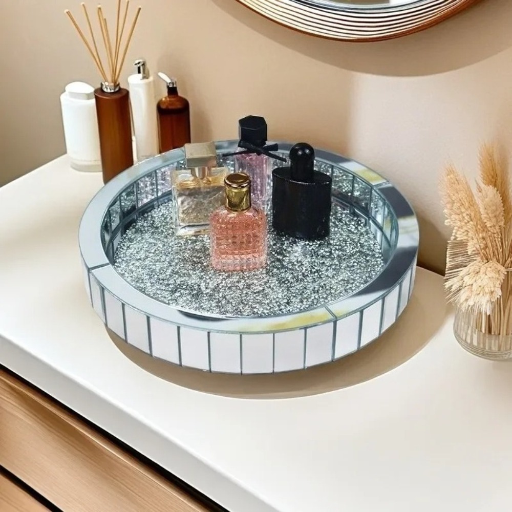 Crystal Rotating Makeup Organi – Desk Setup Shelf Bewertung und Preis