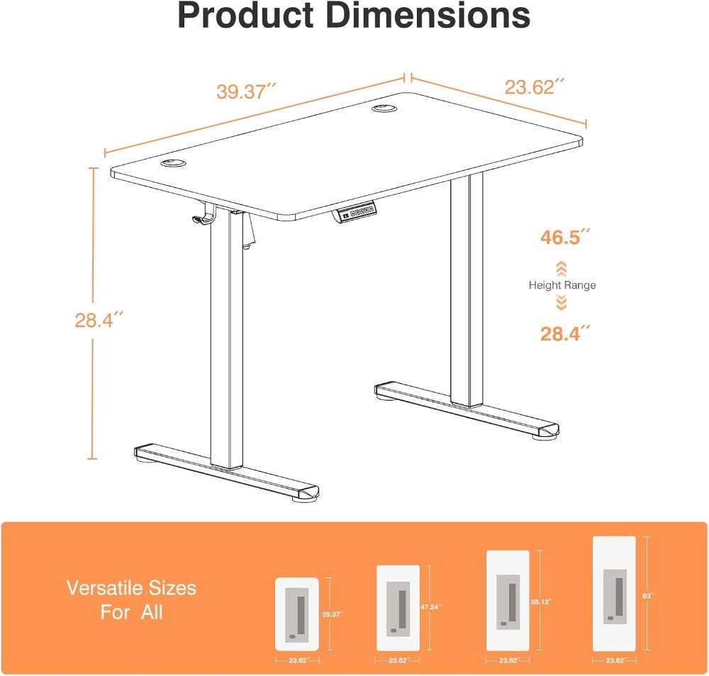 Electric Standing Desk Adjusta – Desk Setup Home Office Bewertung und Preis