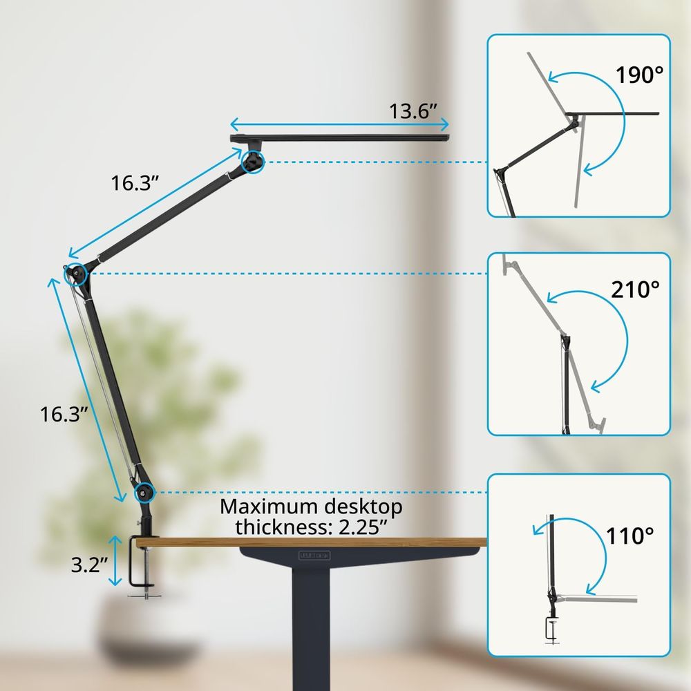 Adjustable 3-Color LED Desk La – Desk Setup Home Office Bewertung und Preis