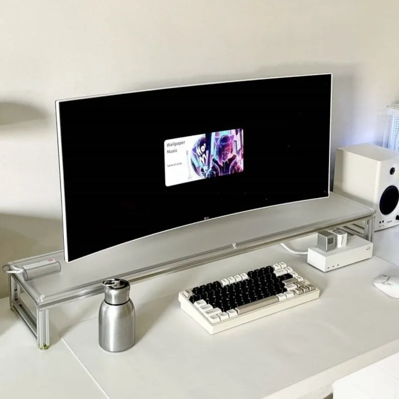 Aluminum Monitor Stand Acrylic – Desk Setup Living Room Bewertung und Preis