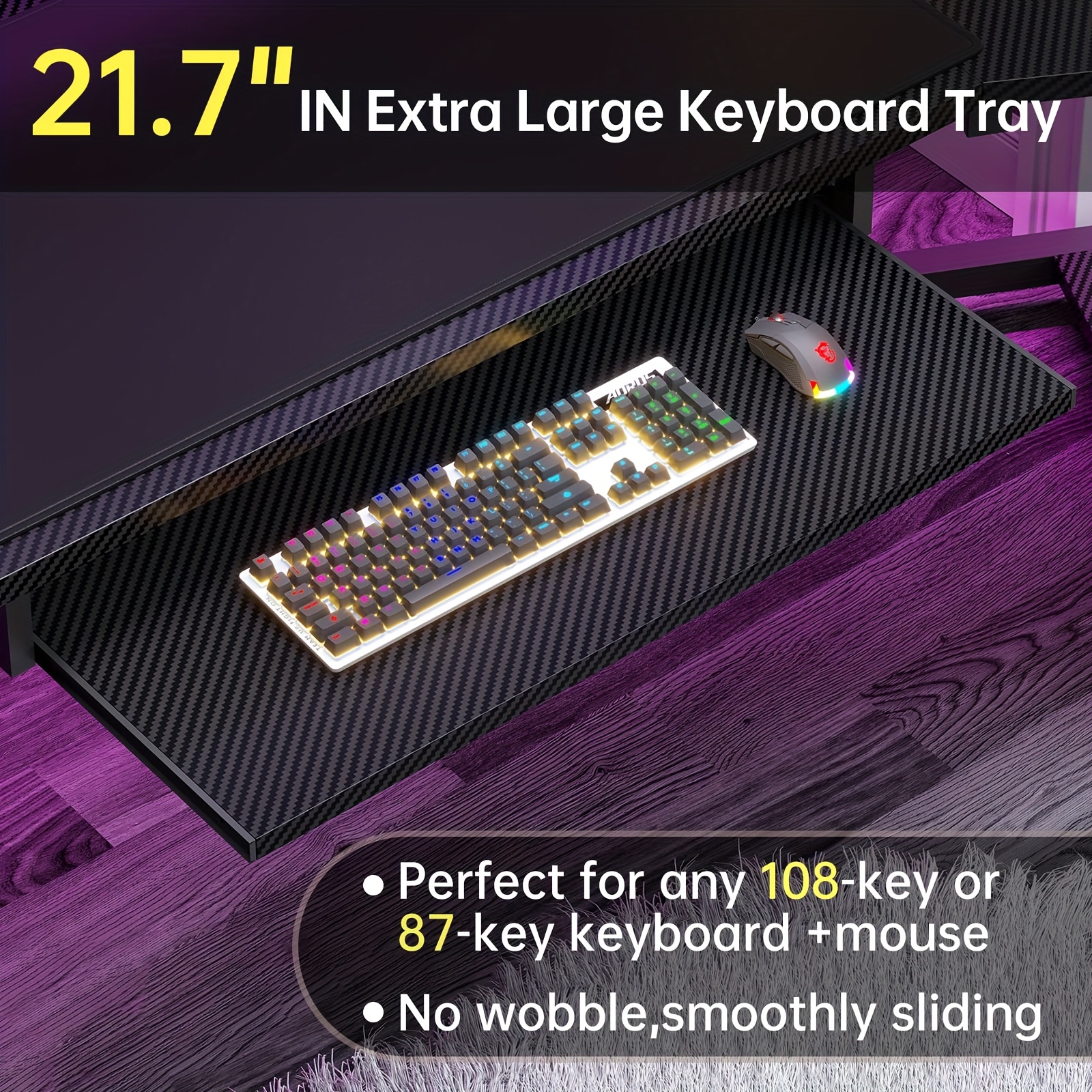 79-inch Modern Gaming Desk wit – Desk Setup Headphone Stand Bewertung und Preis