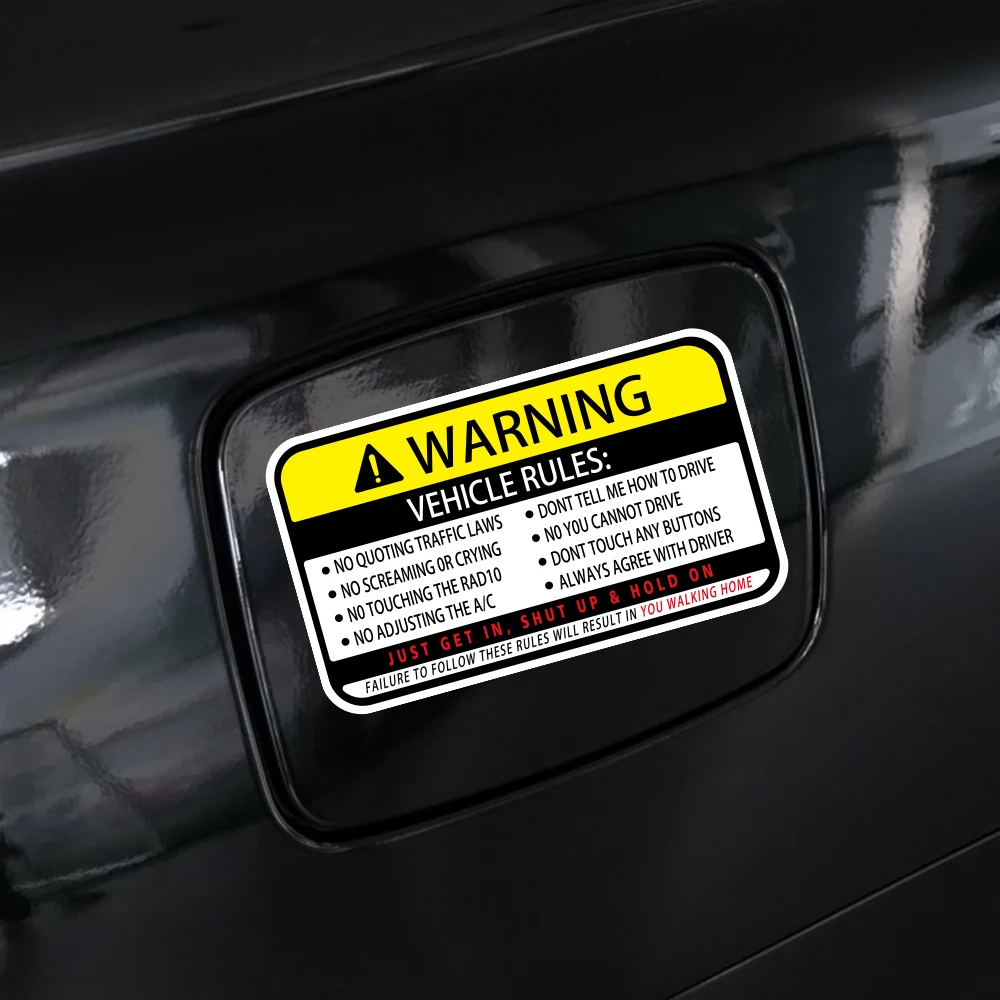 13x7.7cm Warning Words Car Sti – Desk Setup Laptop Bewertung und Preis