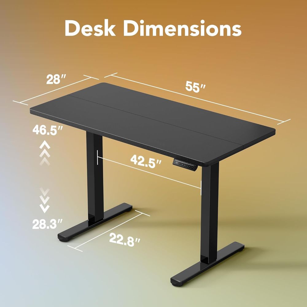 55 x 28 inch Electric Standing – Work Desk Home Setup Bewertung und Preis